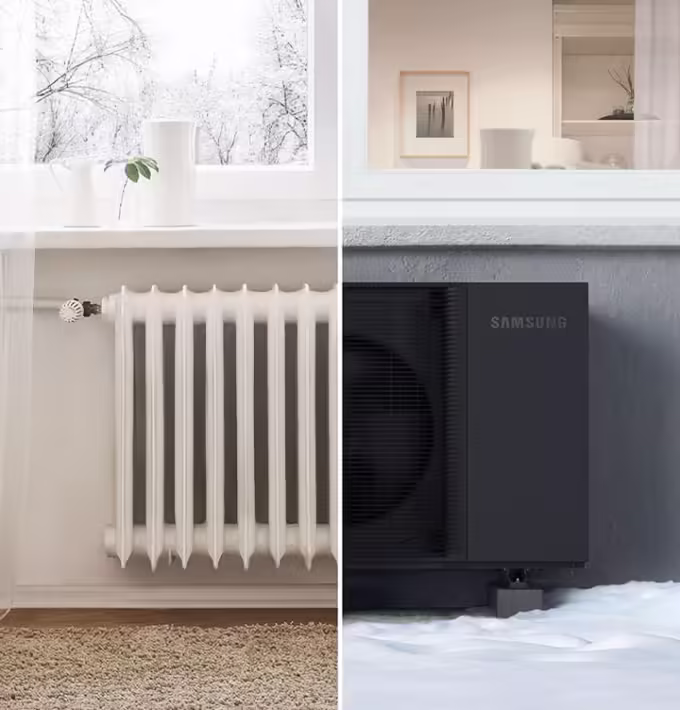 Green air source heat pump installation St Albans heating system outdoor unit